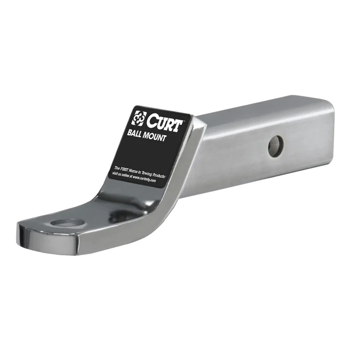 CURT 45290 Class 3 Ball Mount (2 Shank, 7,500 lbs., 2 Drop, 7-1/2 Long, Chrome)
