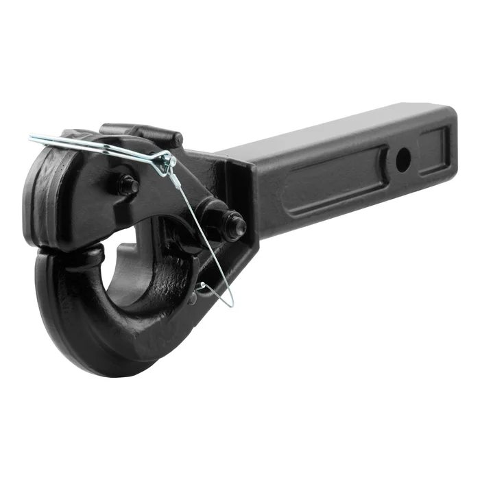CURT 48005 Receiver-Mount Pintle Hook (2 Shank, 10,000 lbs., 2-1/2 Lunette Rings)