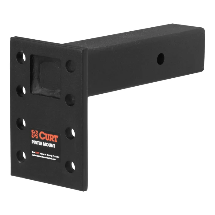 CURT 48329 Adjustable Pintle Mount (2-1/2 Shank, 18,000 lbs., 7 High, 8 Long)