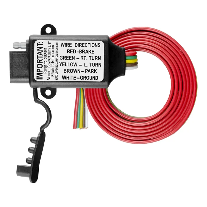 CURT 55177 Non-Powered 3-to-2-Wire Taillight Converter (Bulk)