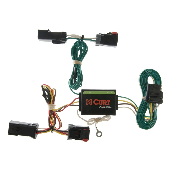 CURT 55382 Custom Wiring Harness, 4-Way Flat Output, Select Jeep Liberty