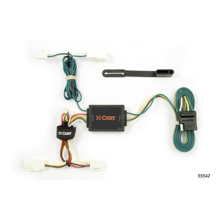 CURT 55542 Custom Wiring Harness, 4-Way Flat Output, Select Toyota Corolla Sedan