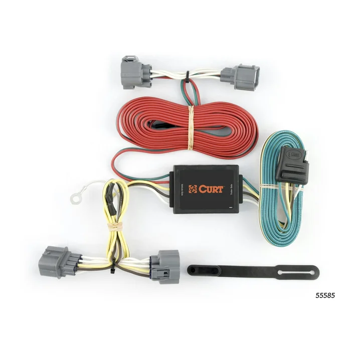 CURT 55585 Custom Wiring Harness, 4-Way Flat Output, Select Honda Ridgeline