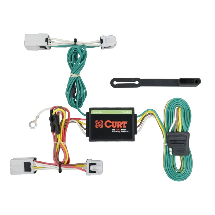 CURT 56206 Custom Wiring Harness, 4-Way Flat Output, Select Nissan Versa Note
