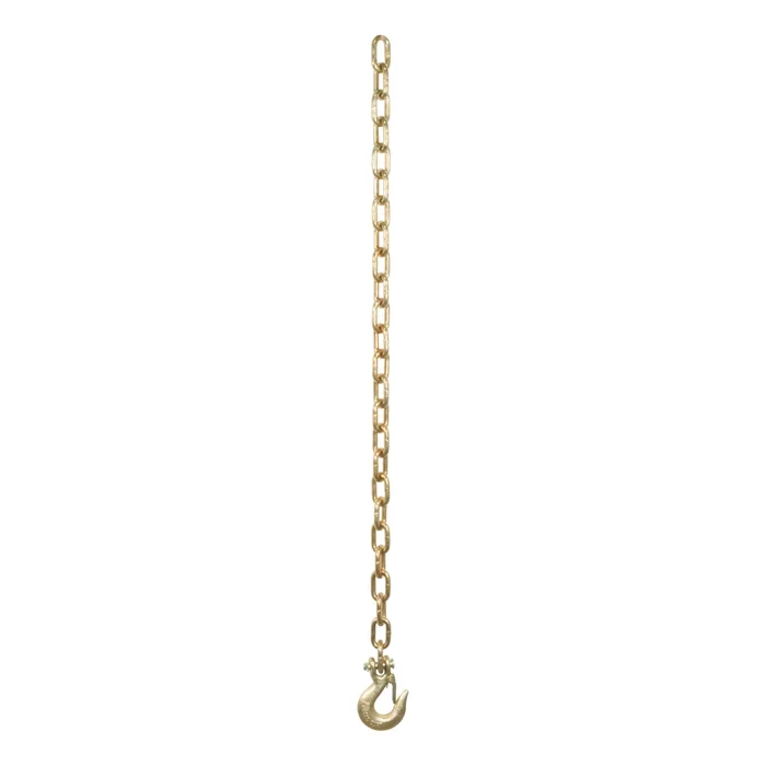 CURT 80303 35 Safety Chain with 1 Clevis Hook (12,600 lbs, Yellow Zinc)