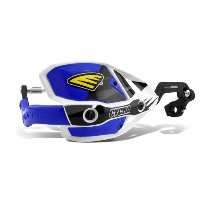 Cycra CRM Ultra 7/8 in. Clamp w/White Shields/Blue Covers – 1CYC-7407-62X