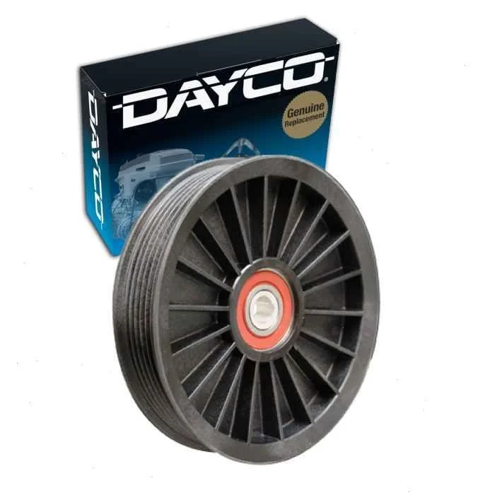 Dayco AC Bypass Drive Belt Idler Pulley for 2000 Chrysler Voyager 3.3L V6