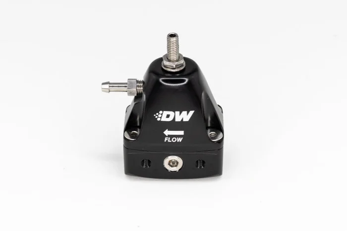 DeatschWerks DWR1000iL In-Line Adjustable Fuel Pressure Regulator – Black