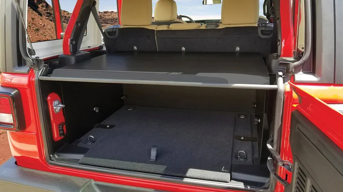 Deluxe Cargo Enclosure – ’18-25 Wrangler JL {’21-25 Exc. 4XE}; w/o OEM Subwoofer (Black)