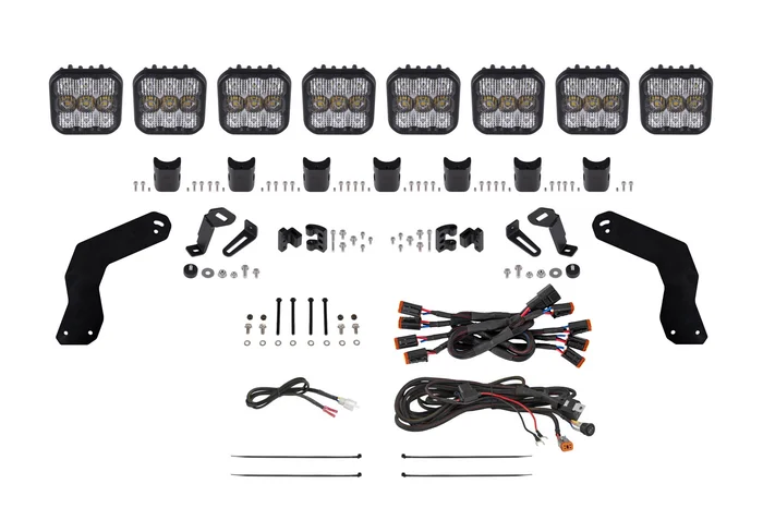 Diode Dynamics 17-24 Can-Am Maverick X3 SS5 Pro CrossLink Roof White Combo Lightbar Kit – DD7892