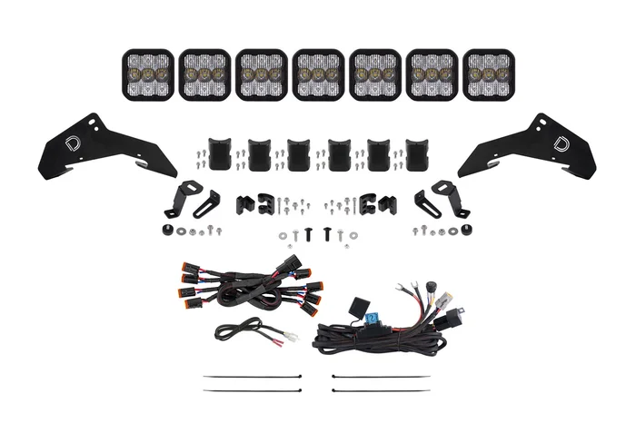 Diode Dynamics 19-24 Honda Talon, SS5 Pro CrossLink Roof White Combo Lightbar Kit – DD7919