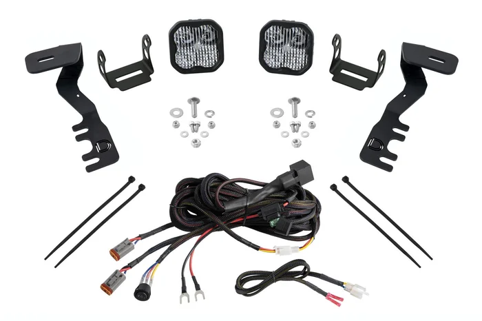 Diode Dynamics SS3 LED Ditch Light Kit for 24+ Toyota Tacoma, Sport White Combo – DD7938