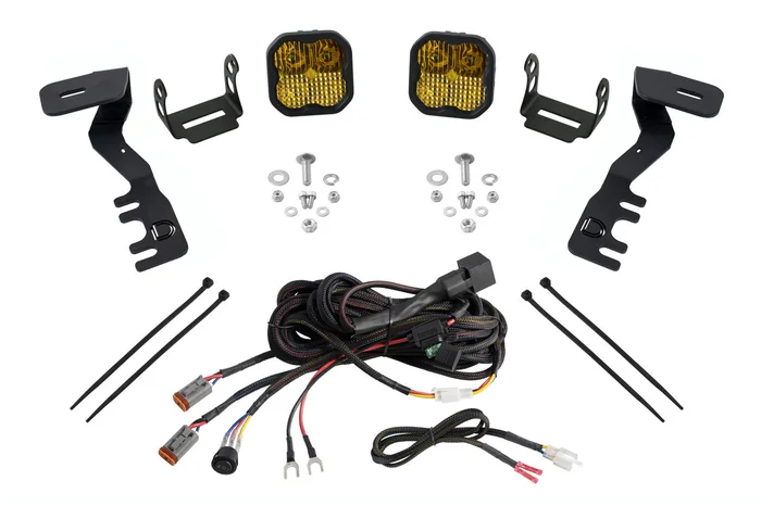 Diode Dynamics SS3 LED Ditch Light Kit for 24+ Toyota Tacoma, Sport Yellow Combo – DD7939