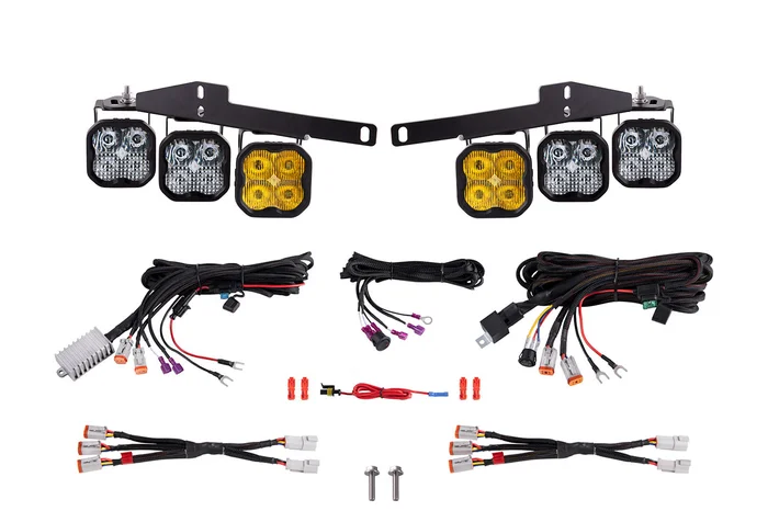 Diode Dynamics SS3 LED Fog Light Kit for 17-20 Ford Raptor Yellow Max – DD7361