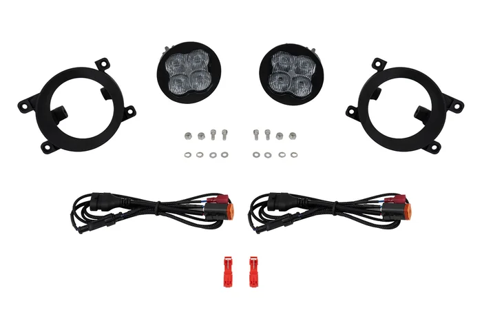 Diode Dynamics SS3 SAE/DOT Type Rav4 Fog Light Kit Cool White (6000K) Sport (14.5 watts) White SAE Fog – DD8048
