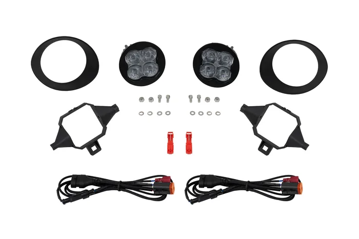Diode Dynamics SS3 SAE/DOT Type TS Fog Light Kit Cool White (6000K) Pro (36 watts) White SAE Fog – DD8009