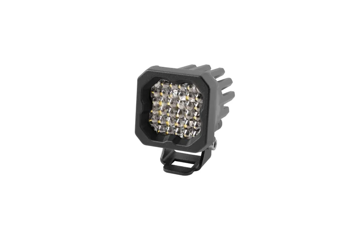 Diode Dynamics Stage Series C1 LED Pod Pro White Flood Standard Amber Backlight Each-DD6460S