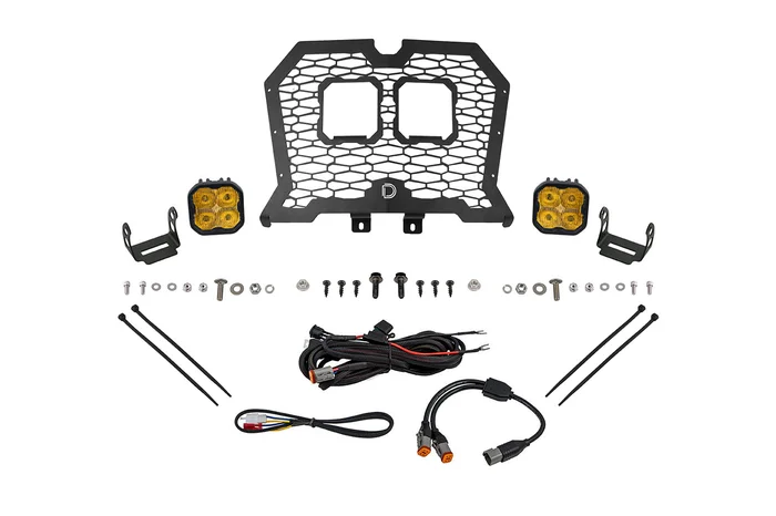 Diode Dynamics Stage Series LED Grille Kit for 19-24 Polaris RZR XP, Pro Yellow Fog – DD8078