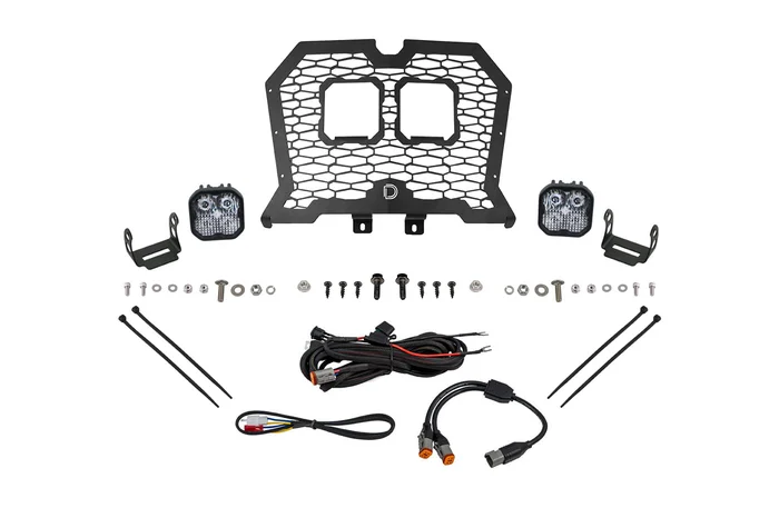 Diode Dynamics Stage Series LED Grille Kit for 19-24 Polaris RZR XP, Sport White Combo – DD8071