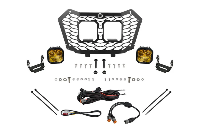 Diode Dynamics Stage Series LED Grille Kit for 22-24 Honda Talon, Pro Yellow Combo – DD7904