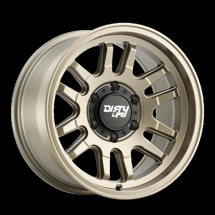 Dirty Life 9310 Canyon 17×9 / 5×127 BP / -12mm Offset / 71.5mm Hub Satin Gold Wheel