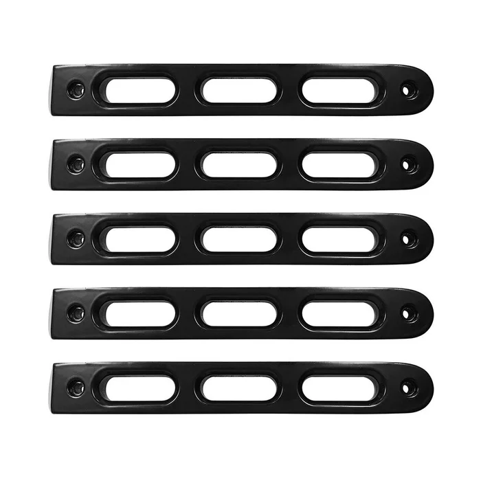 DV8 Offroad Black Slot Style Door Handle Inserts (set of 5): 07-18 Jeep JK – D-JP-190026-BK-5