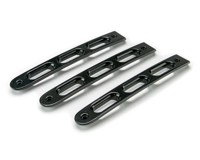 DV8 Offroad D-JP-190026-BK-3 Black Slot Door Handle Insert; 3-Pieces