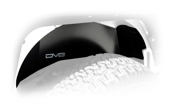 DV8 Offroad Inner Fender, Rear, Aluminum, Black: 07-18 Jeep JK – INFEND-01RB