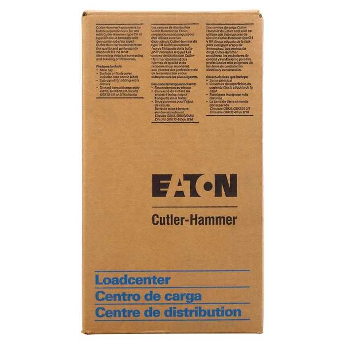 Eaton – BR2B100RP – Cutler-Hammer 100 amps 120/240 V 2 space 2 circuits Surface Mount Circuit Breaker Enclosure