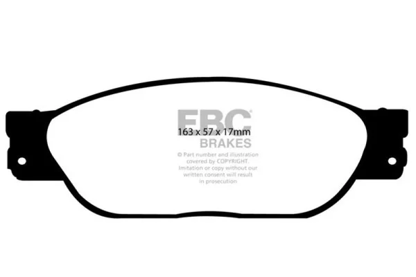 EBC 01-05 Ford Thunderbird 3.9 Greenstuff Front Brake Pads – DP21220