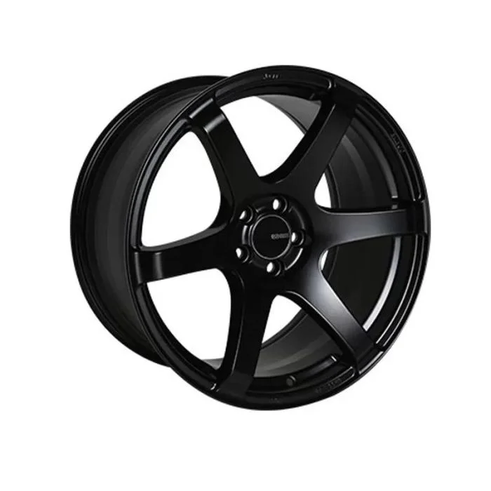 Enkei T6S 18×8.5 50mm Offset 5×114.3 Bolt Pattern 72.6 Bore Matte Black Wheel – 485-885-6550BK