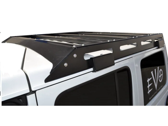EVO MFG Jeep Wrangler JLU TRAIL ROOF RACK, BARE Steel