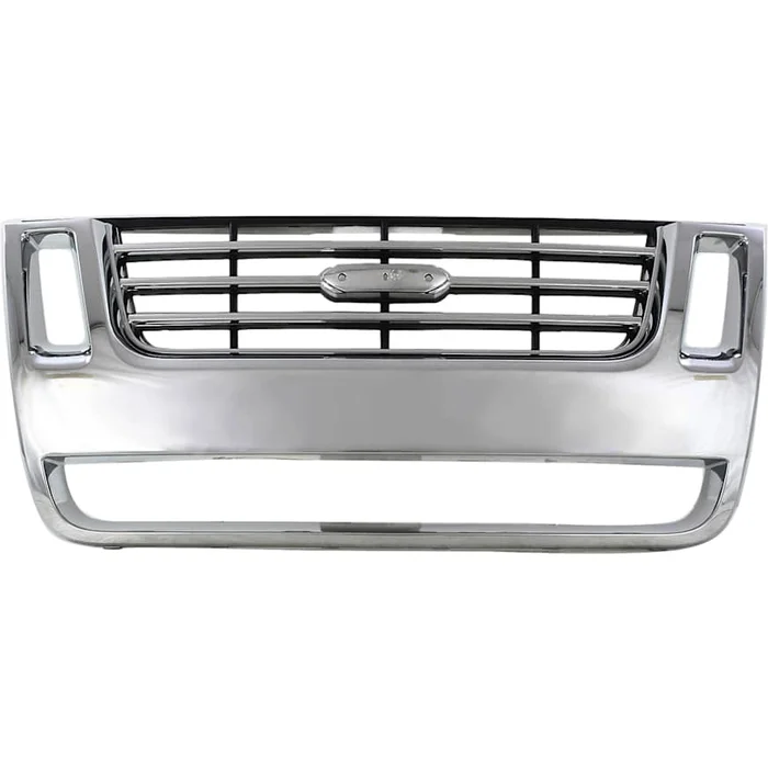 EXPLORER 06-10/EXPLORER SPORT TRAC 07-10 GRILLE, Plastic, Chrome, Eddie Bauer Model – CAPA