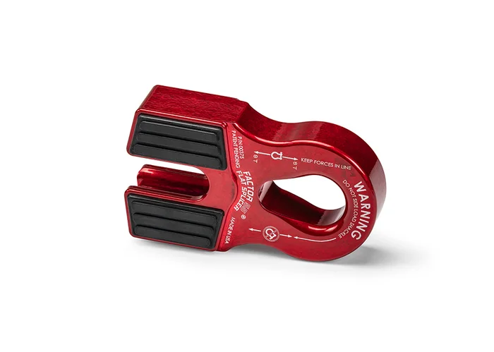 Factor 55 Flat Splicer Winch Line Shackle Mount Thimble, Red – 00375-01