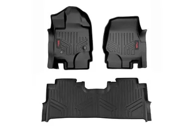 Floor Mats FR and RR FR Buckets w/Factory Under Seat Storage Ford F-150 2WD/4WD (2015-2023) M-51515