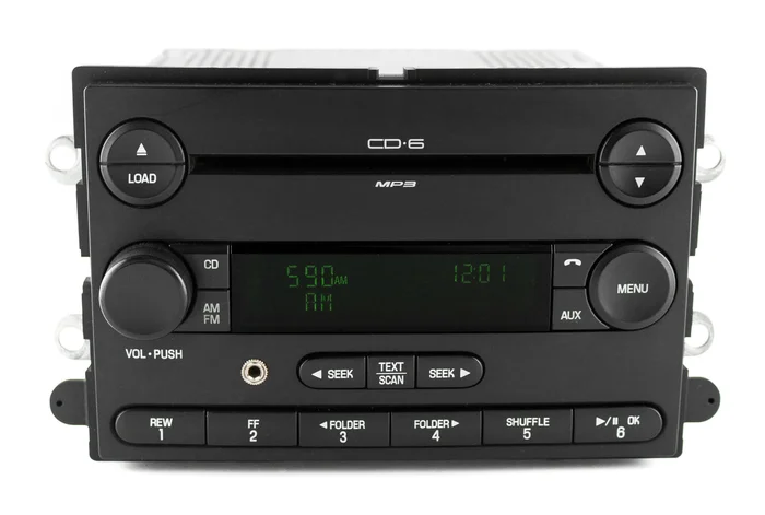 Ford 2008 F250 F350 Super Duty Truck Radio AM FM 6 Disc CD w Aux 8C3T-18C815-FB
