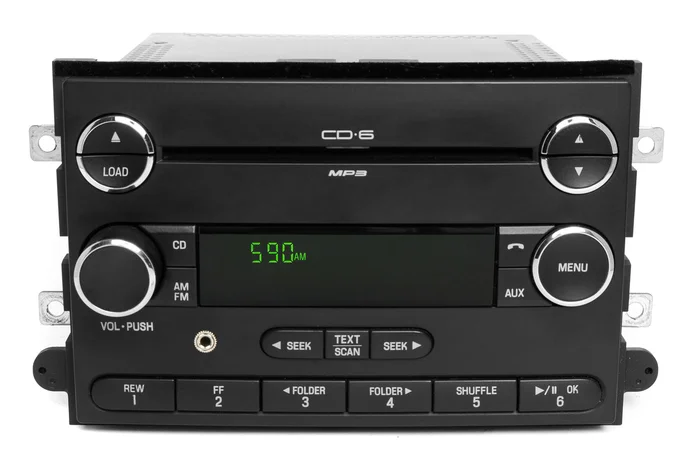 Ford 2009 Expedition AMFM 6 Disc CD mp3 Radio w Aux Input Upgrade 9L1T-18C815-GB