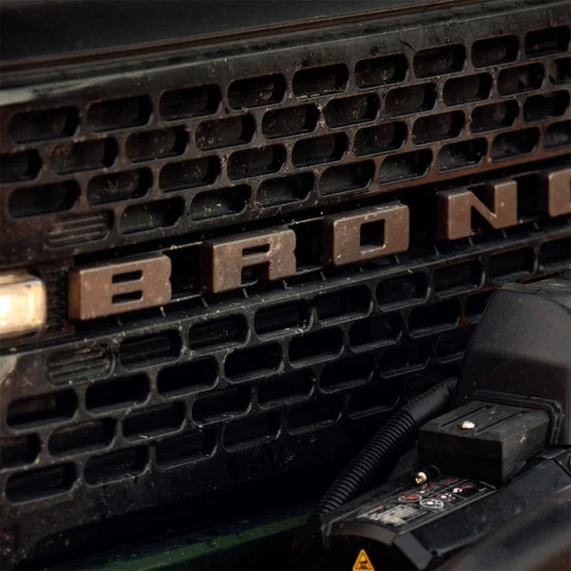Ford Racing 2021+ Bronco Grille Lettering Overlay Kit – Bronze