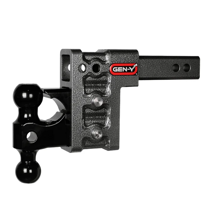 GEN-Y GH-523 5″ Adjustable Drop Hitch (2″) – 16K Tow, Dual Ball, Pintle Lock & Pins
