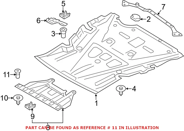 Genuine BMW 07147306224 – Fender Liner Retainer