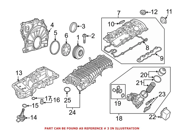 Genuine BMW 11118604931 – Engine Crankshaft Seal (Front)