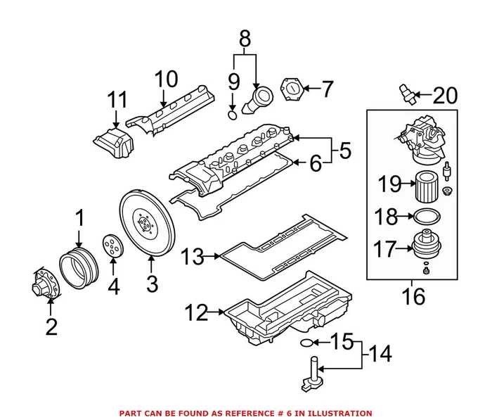 Genuine BMW 11127834110 – Engine Valve Cover Gasket