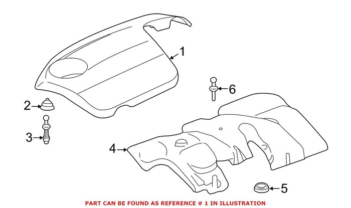 Genuine BMW 11127846412 – Engine Cover