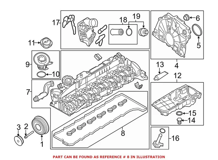 Genuine BMW 11128515732 – Engine Valve Cover Gasket