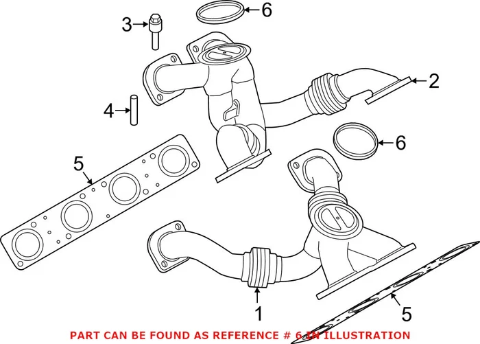 Genuine BMW 11657845076 – Exhaust Manifold Gasket