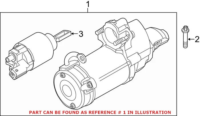 Genuine BMW 12417612815 – Starter