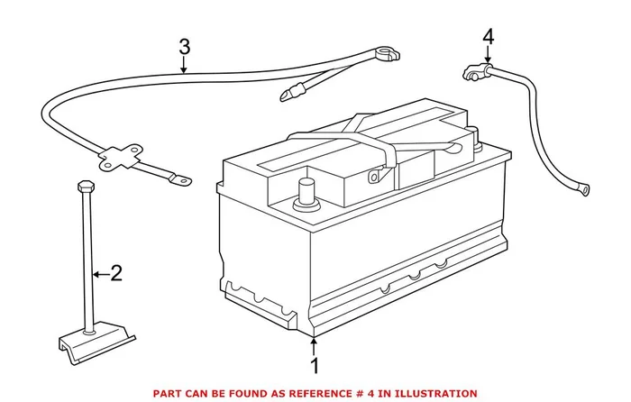 Genuine BMW 12427518610 – Battery Cable