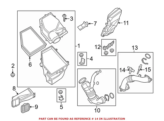 Genuine BMW 13628637896 – Turbocharger Boost Sensor