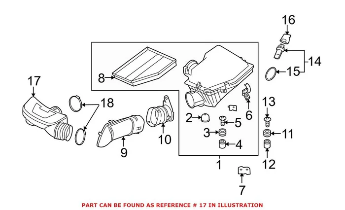Genuine BMW 13717533931 – Engine Air Intake Resonator