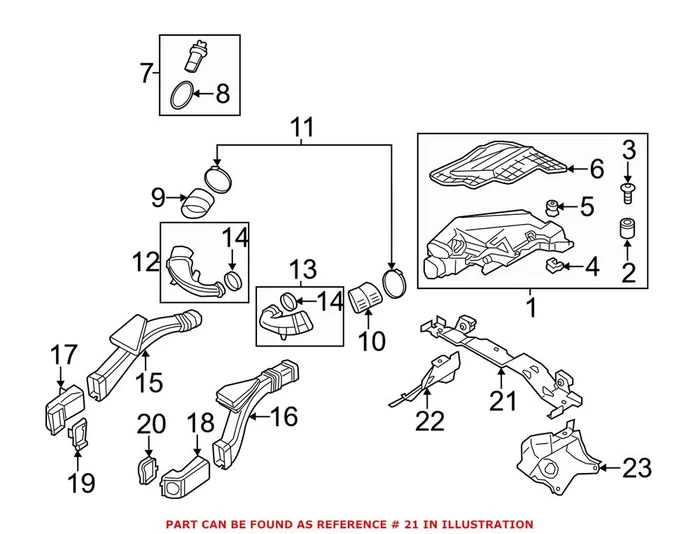 Genuine BMW 13717577453 – Engine Air Intake Resonator Bracket